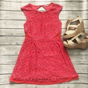 Kimchi Blue-UO-Deep coral dress
